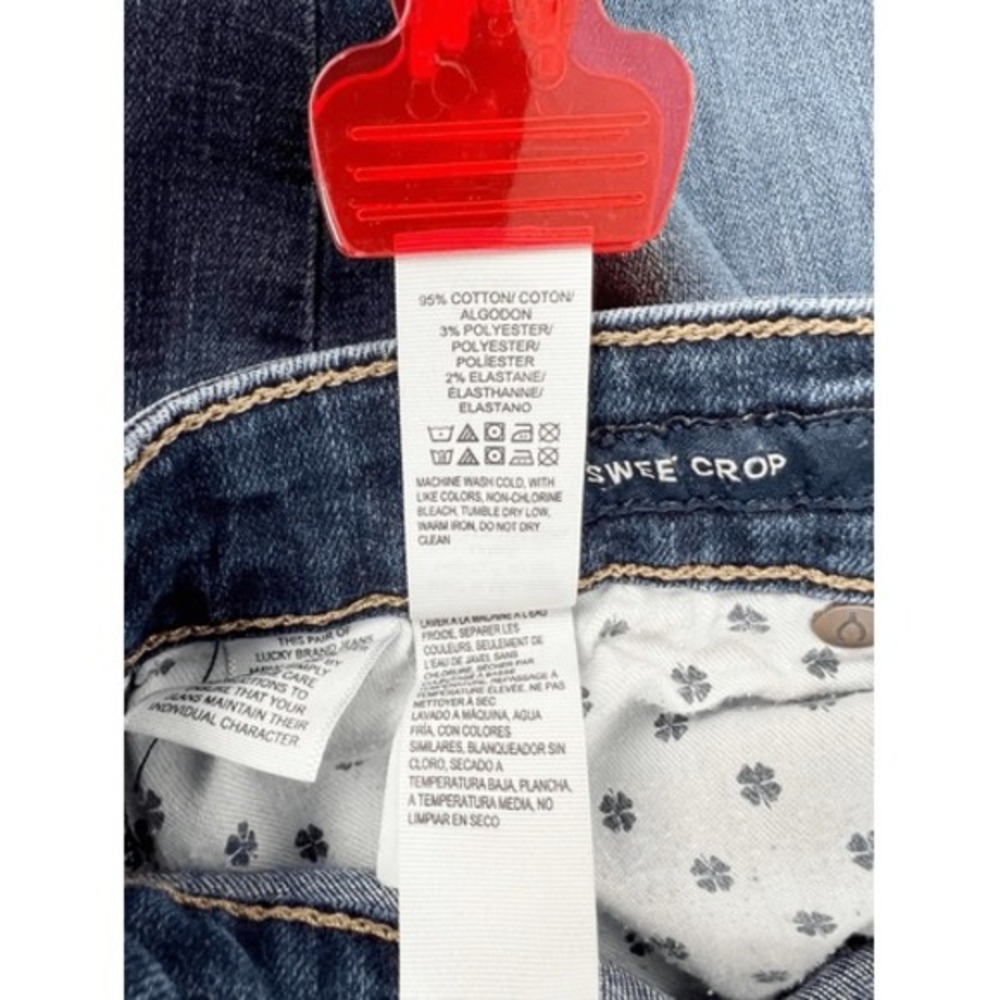 Lucky Brand Sweet Crop Jeans Mid Rise Size 4 / 27 - Picture 8 of 9